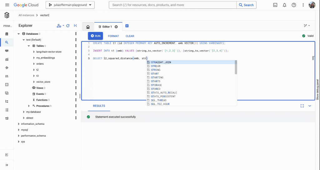 Requ&ecirc;tez vos donn&eacute;es rapidement avec Cloud SQL Studio